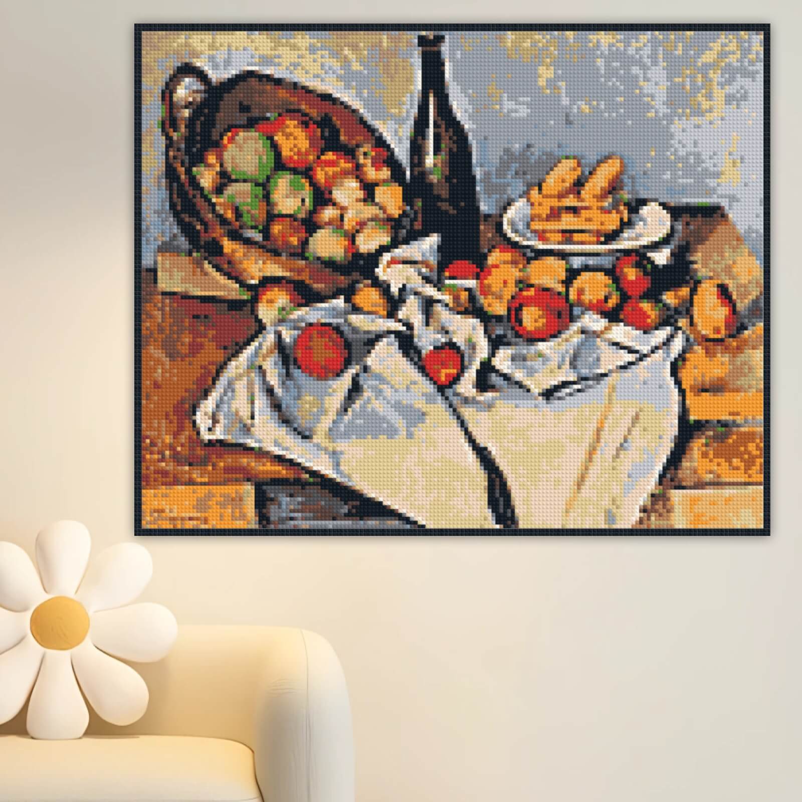 The Basket of Apples - Personalized Custom Mosaic Wall Art