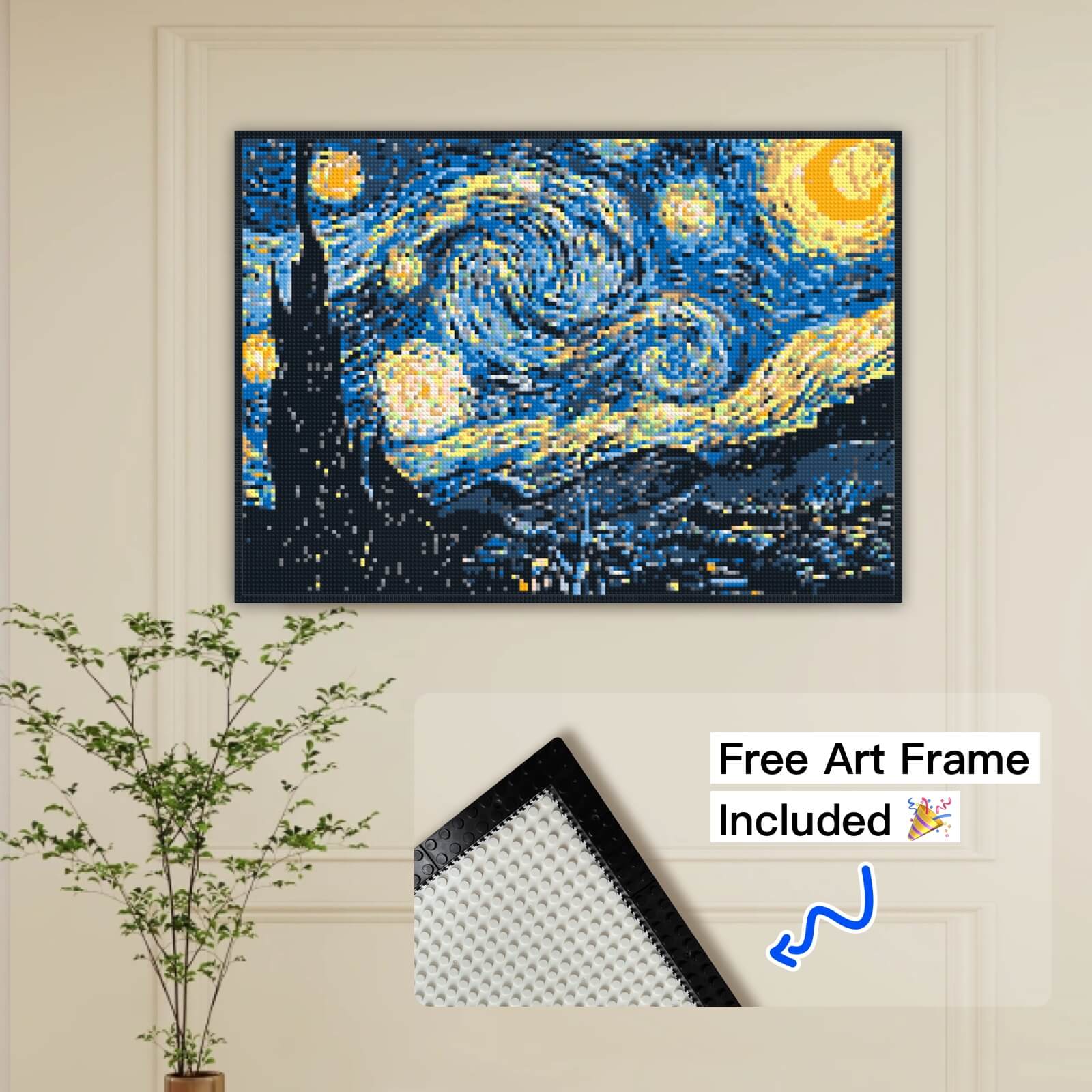 Van Gogh's Starry Night - Brick Art Mosaic Kit