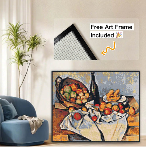 The Basket of Apples - Personalized Custom Mosaic Wall Art