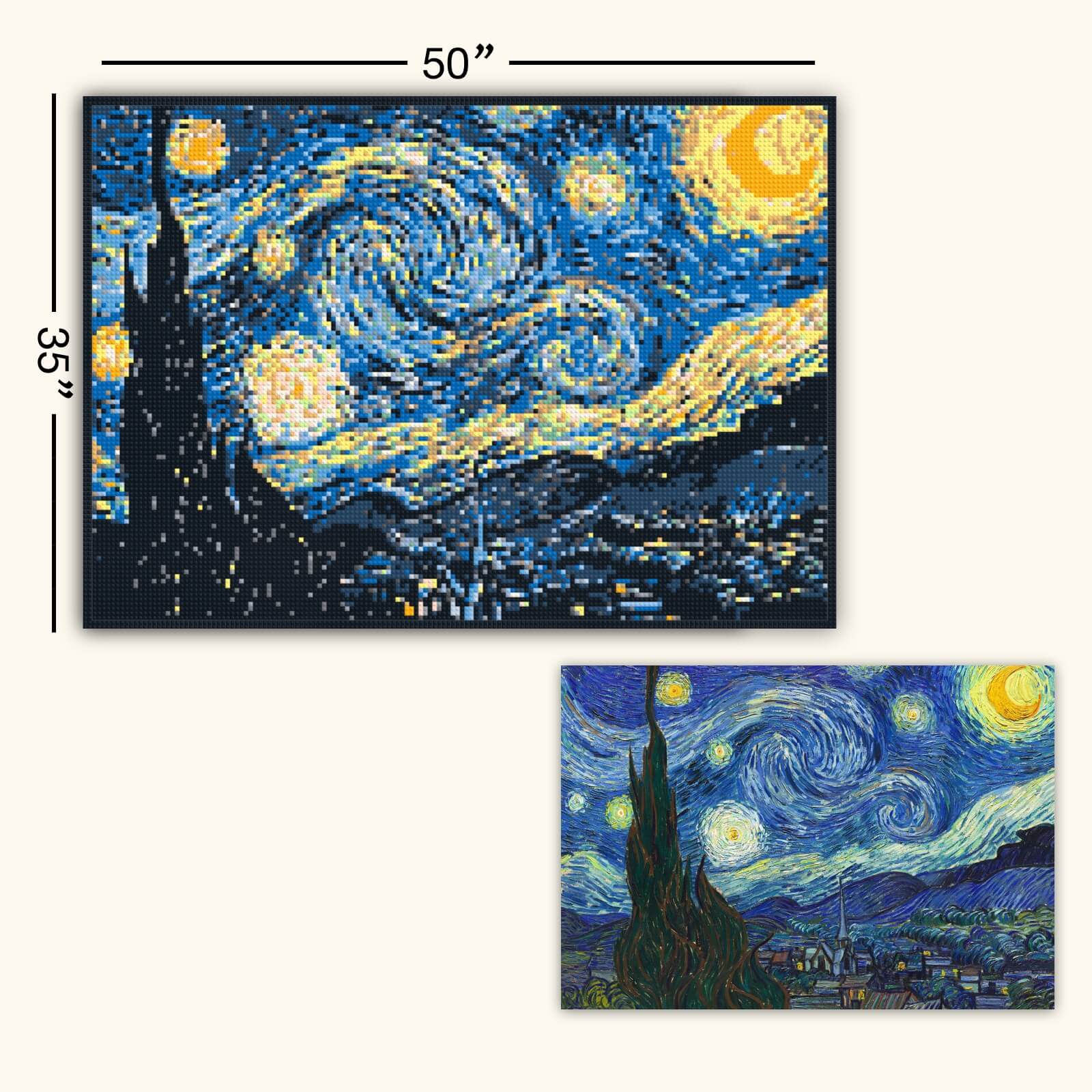 Van Gogh's Starry Night - Brick Art Mosaic Kit