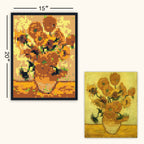 Sunflowers by Vincent Van Gogh - Personalized Custom Mosaic Art