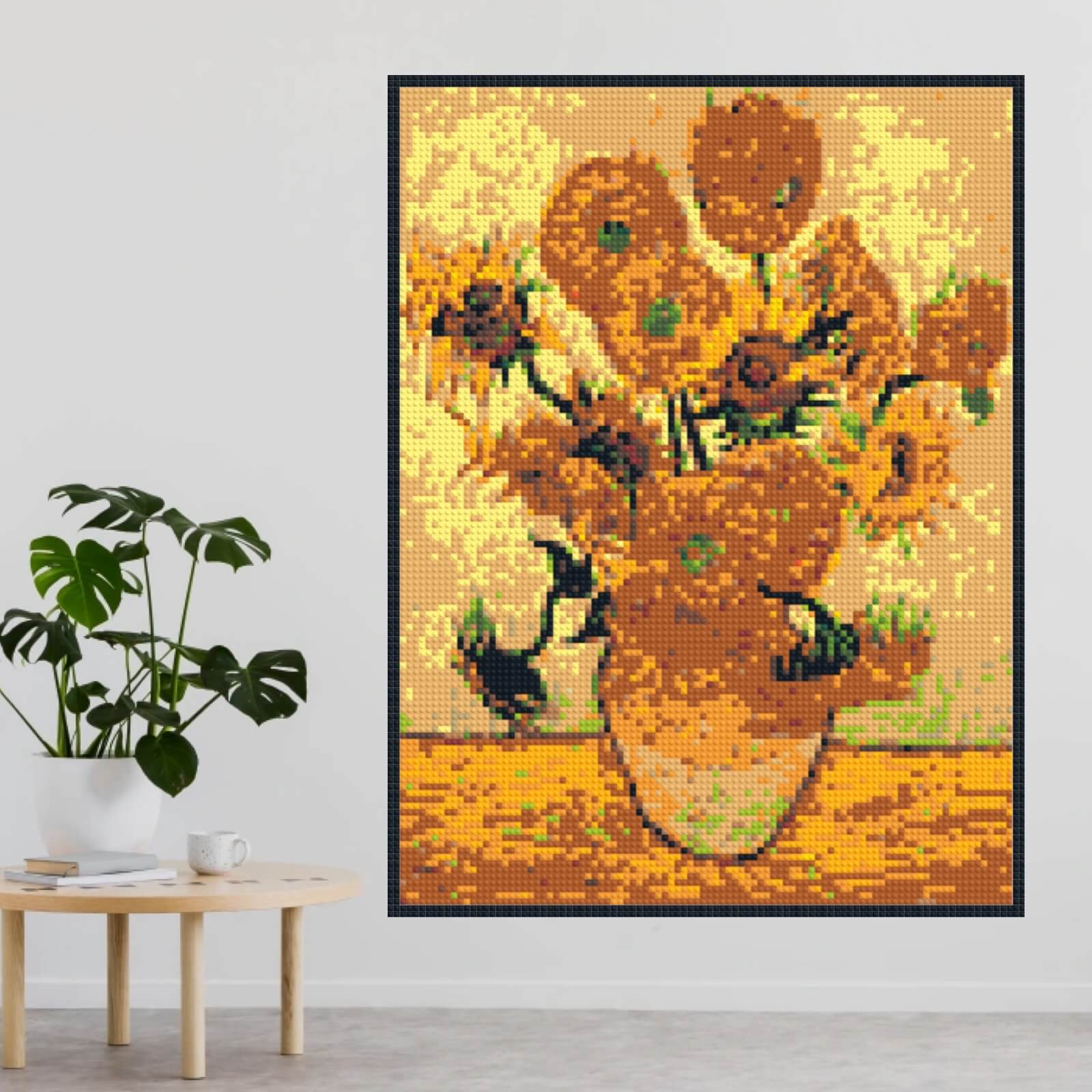 Sunflowers by Vincent Van Gogh - Personalized Custom Mosaic Art